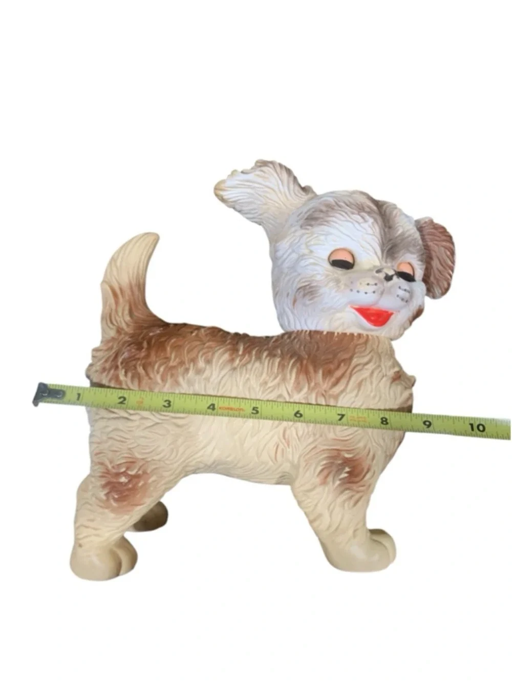 Vntg 60’s The Edward Mosley Co. Arrow plastic squeaky puppy toy multicolor
